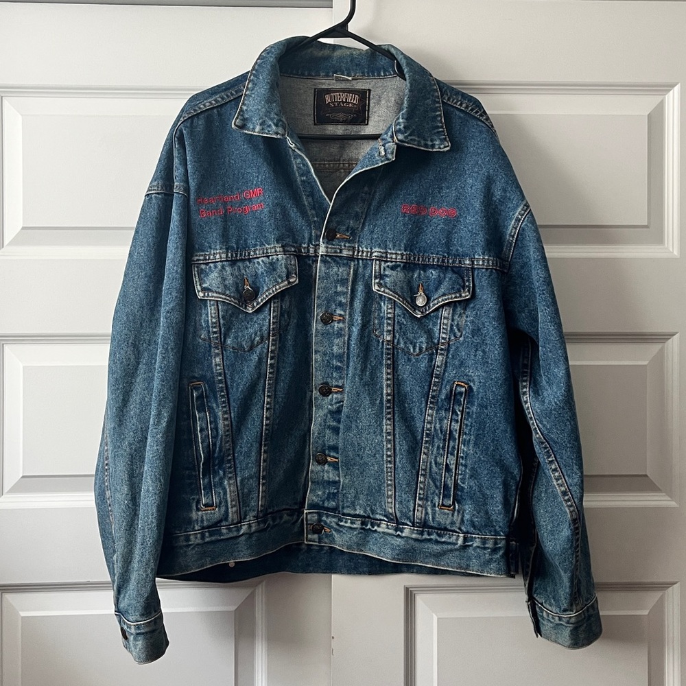 Vintage Red Dog Butterfield Stage Denim Jacket - Unisex L